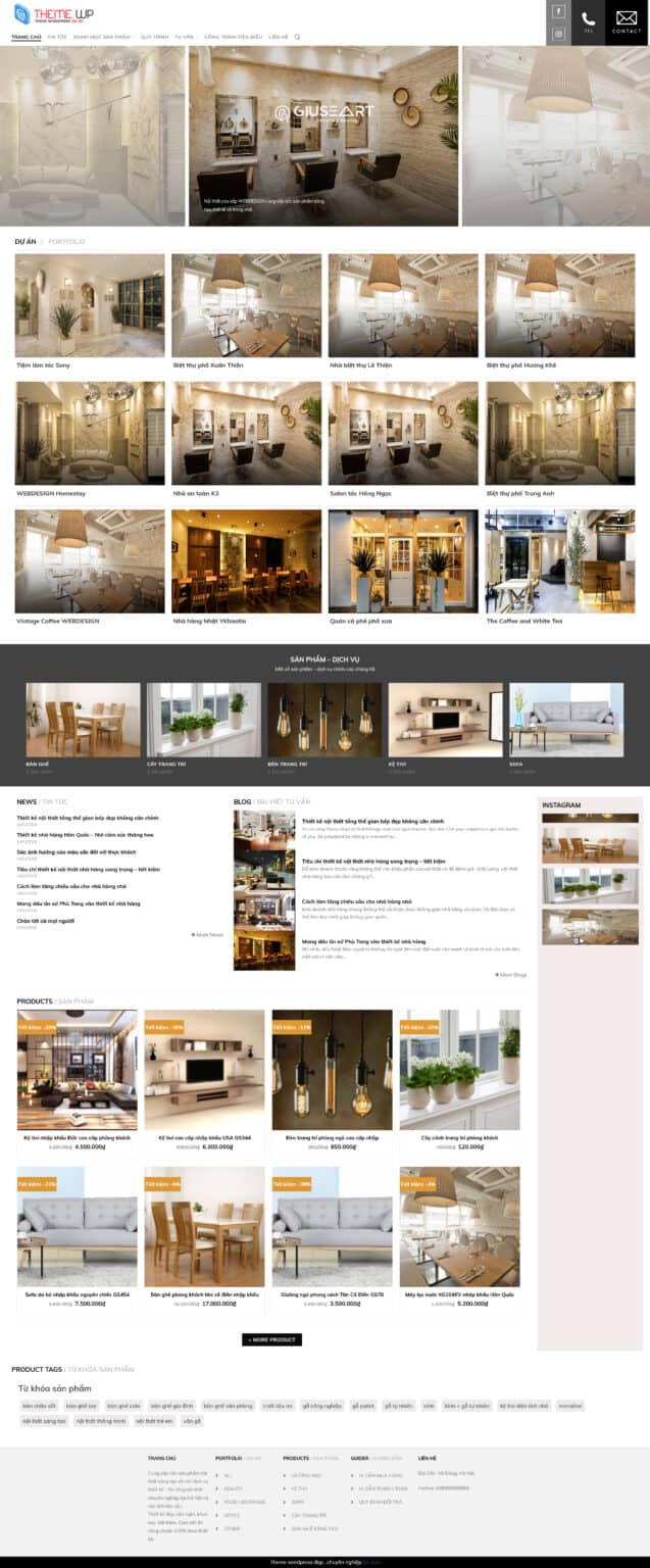 Theme wordpress nội thất 01