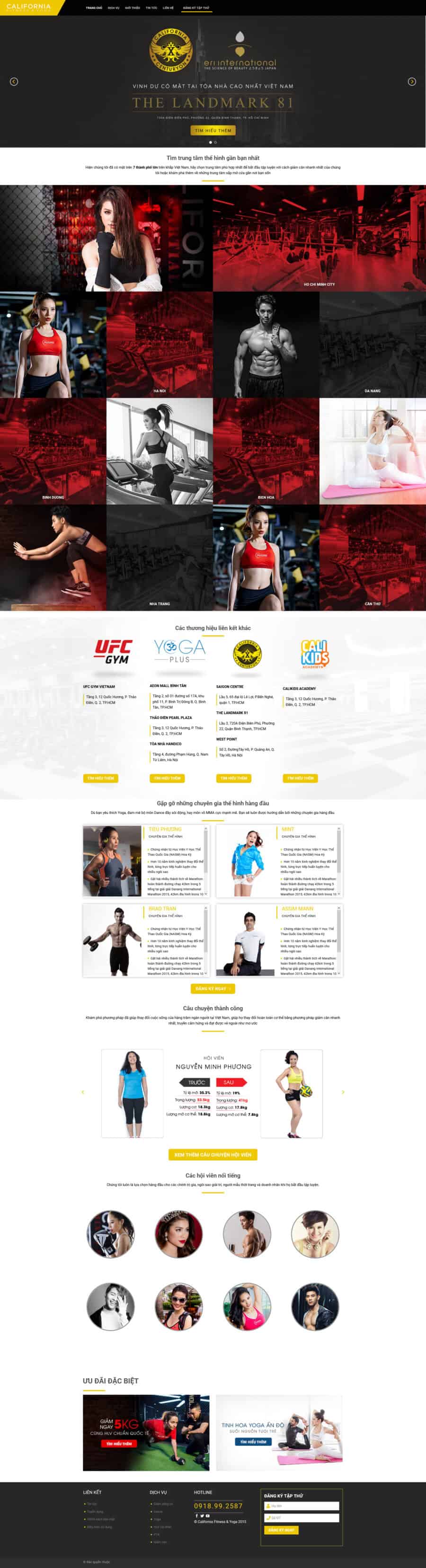 Theme wordpress tiệm gym