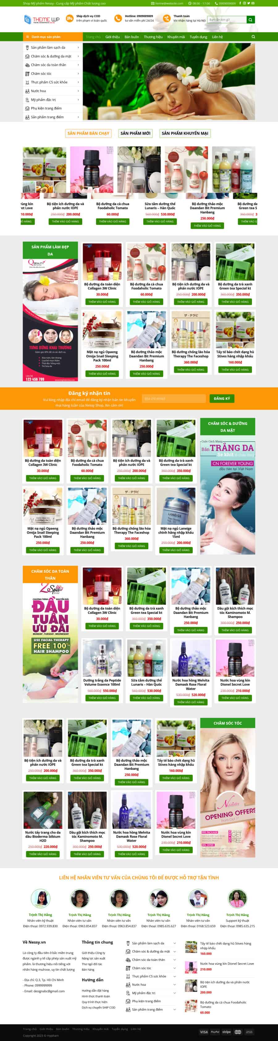 Theme wordpress shop mỹ phẩm 3