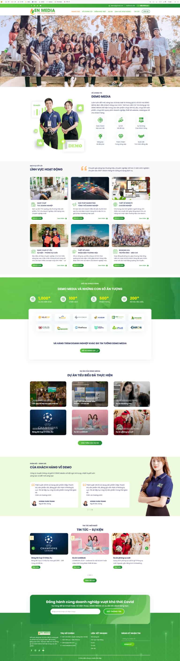 Theme WordPress Công ty Marketing 2