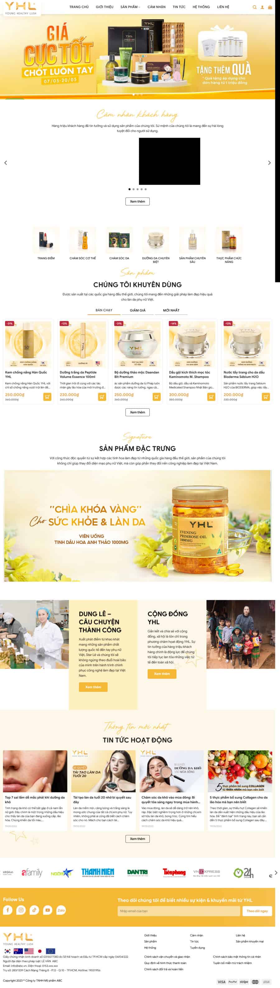 Theme wordpress mỹ phẩm 14