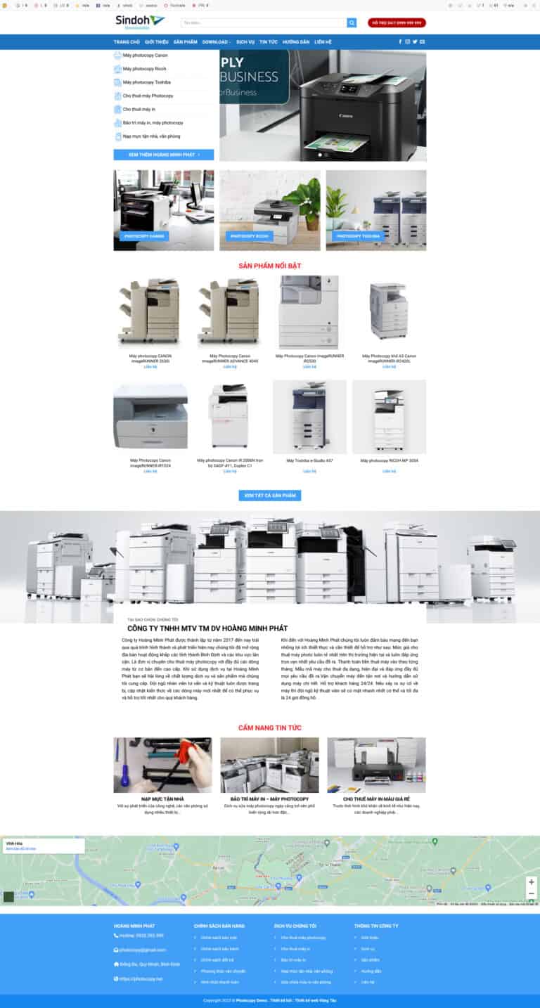 Theme wordpress công ty photocopy